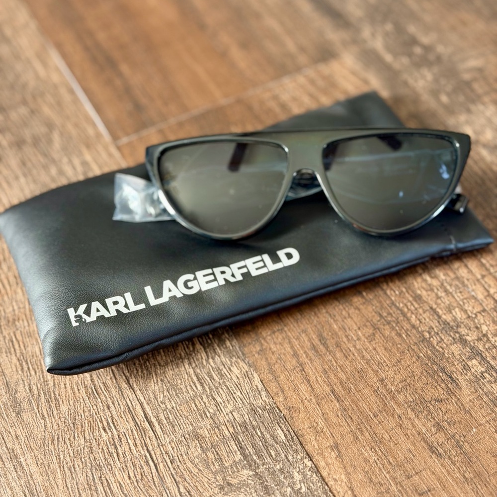 Authentic Karl Lagerfeld Sunglasses Statement Designer Eyewear CatEye Oversized - Picture 1 of 6